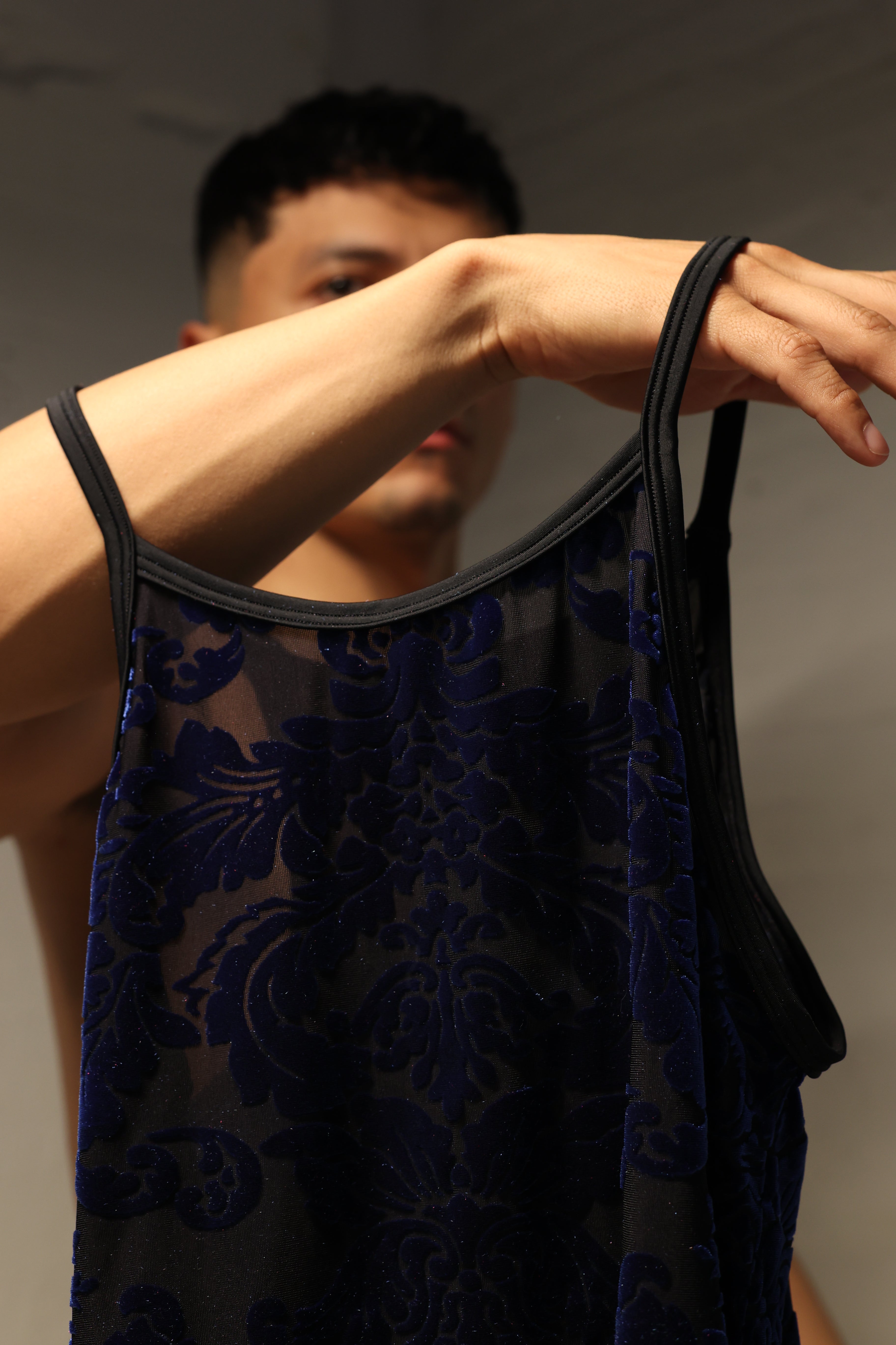 Sapphire Damask Micro Tank