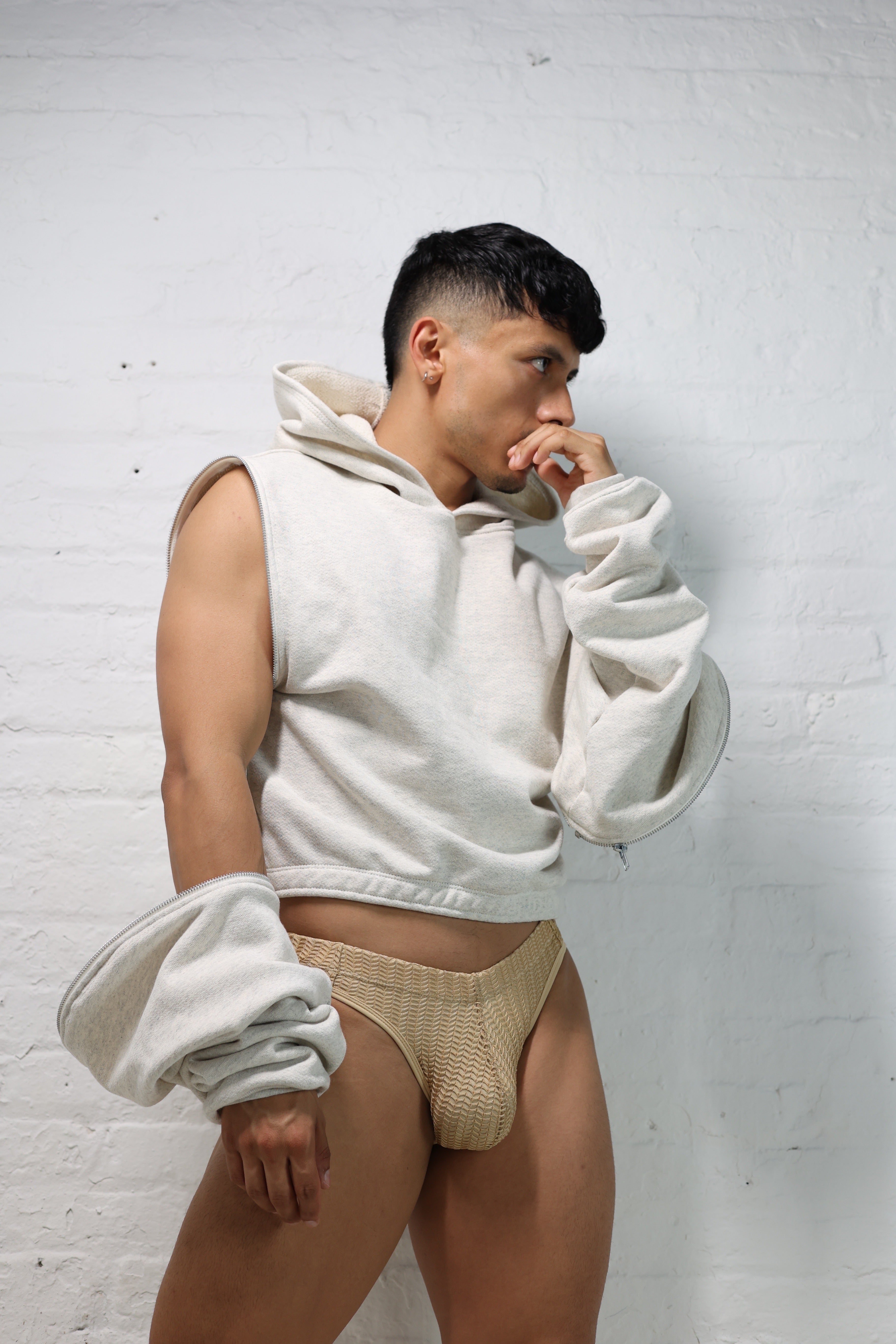 IVORY FRENCH TERRY HOODIE