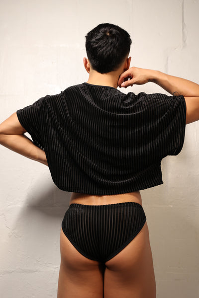 BLACK STRIPE BRIEFS