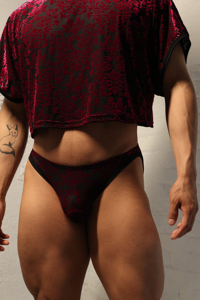 Ruby Damask Cheeky Briefs