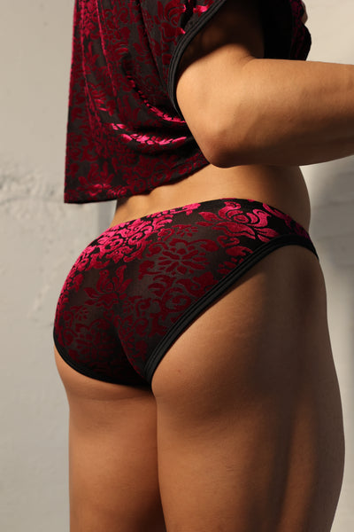 Ruby Damask Cheeky Briefs