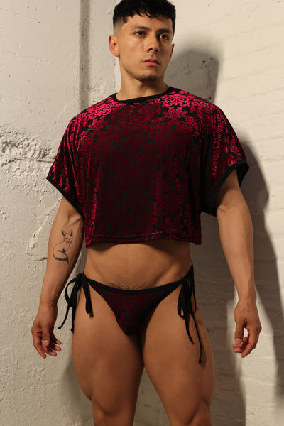 Ruby Damask Tie Briefs