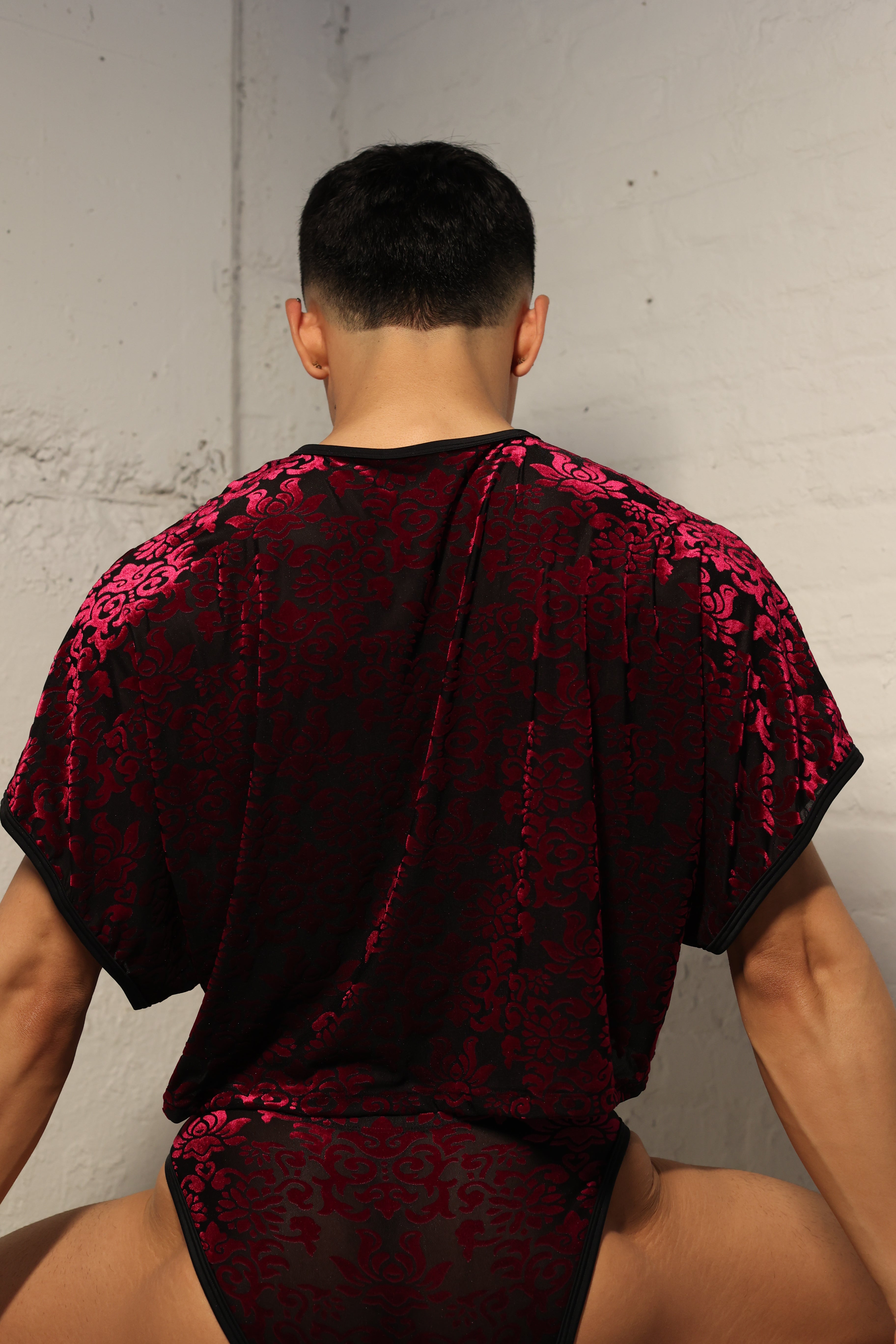 Ruby Damask Crop Top
