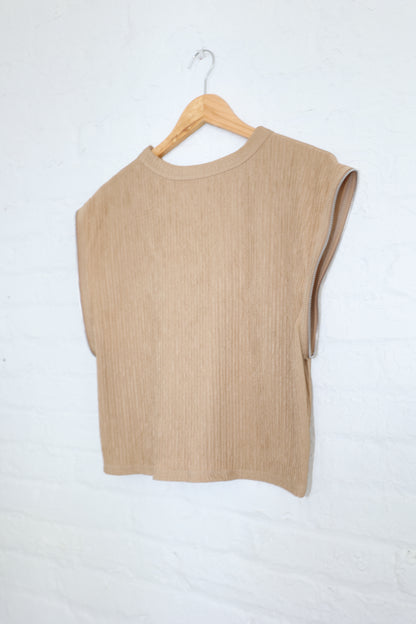 NATURAL PLISSE SWEATER
