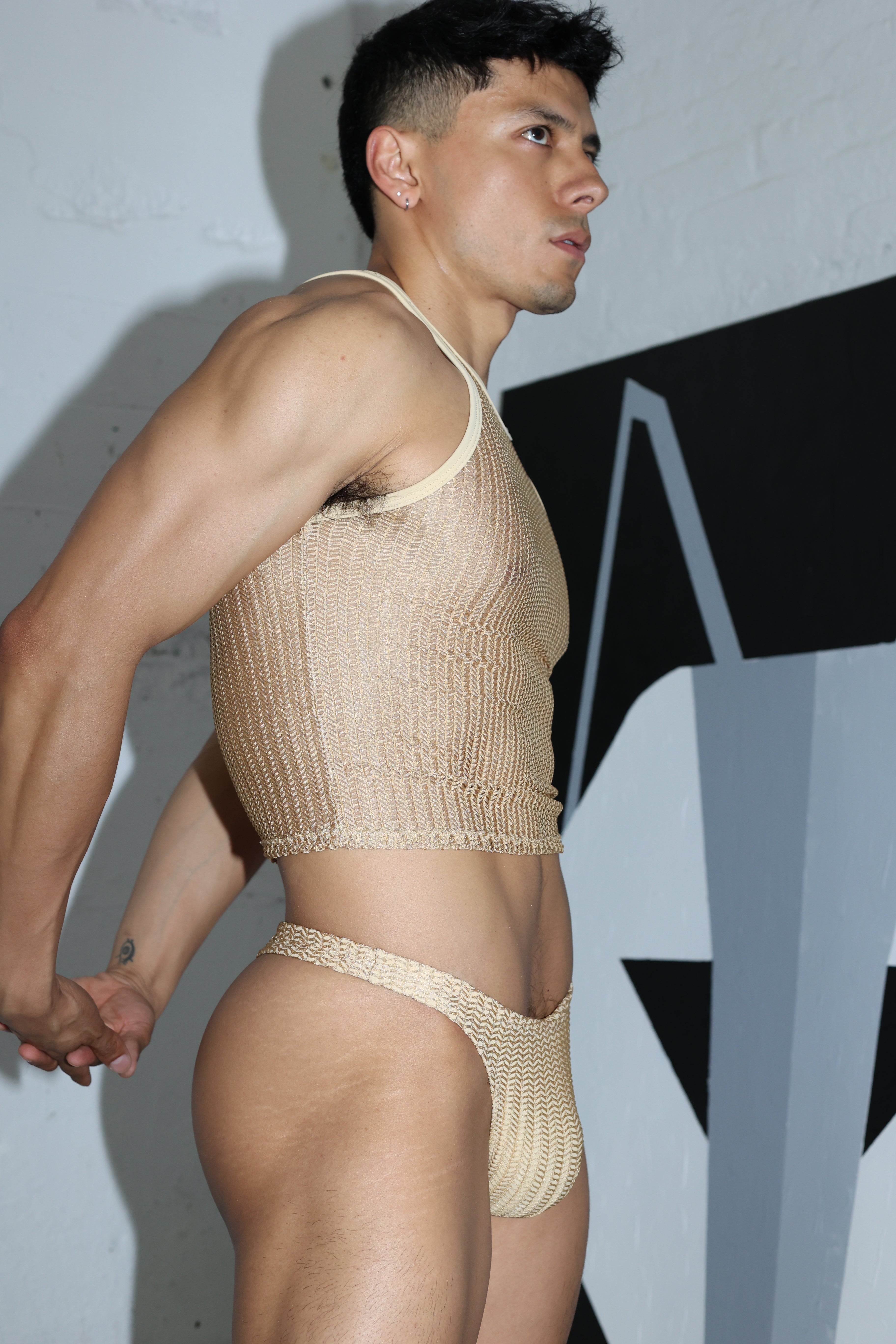 Natural Net Swim Thong