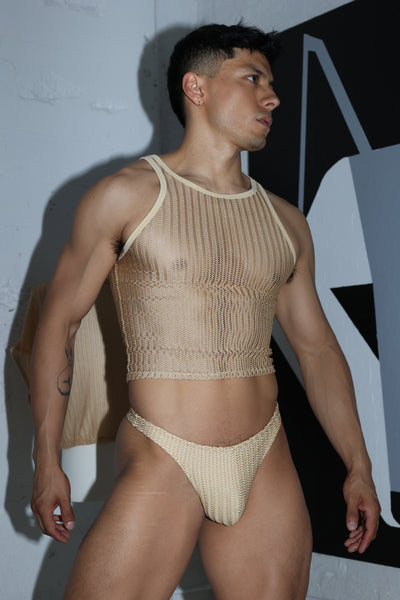 Natural Net Swim Thong