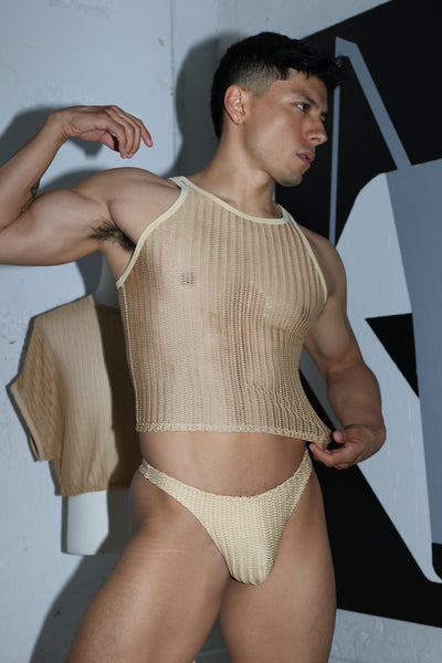 Natural Net Swim Thong