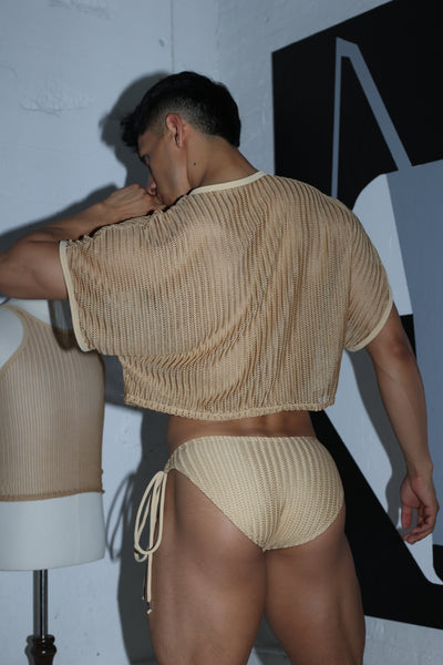 Natural Net Swim String Bikini