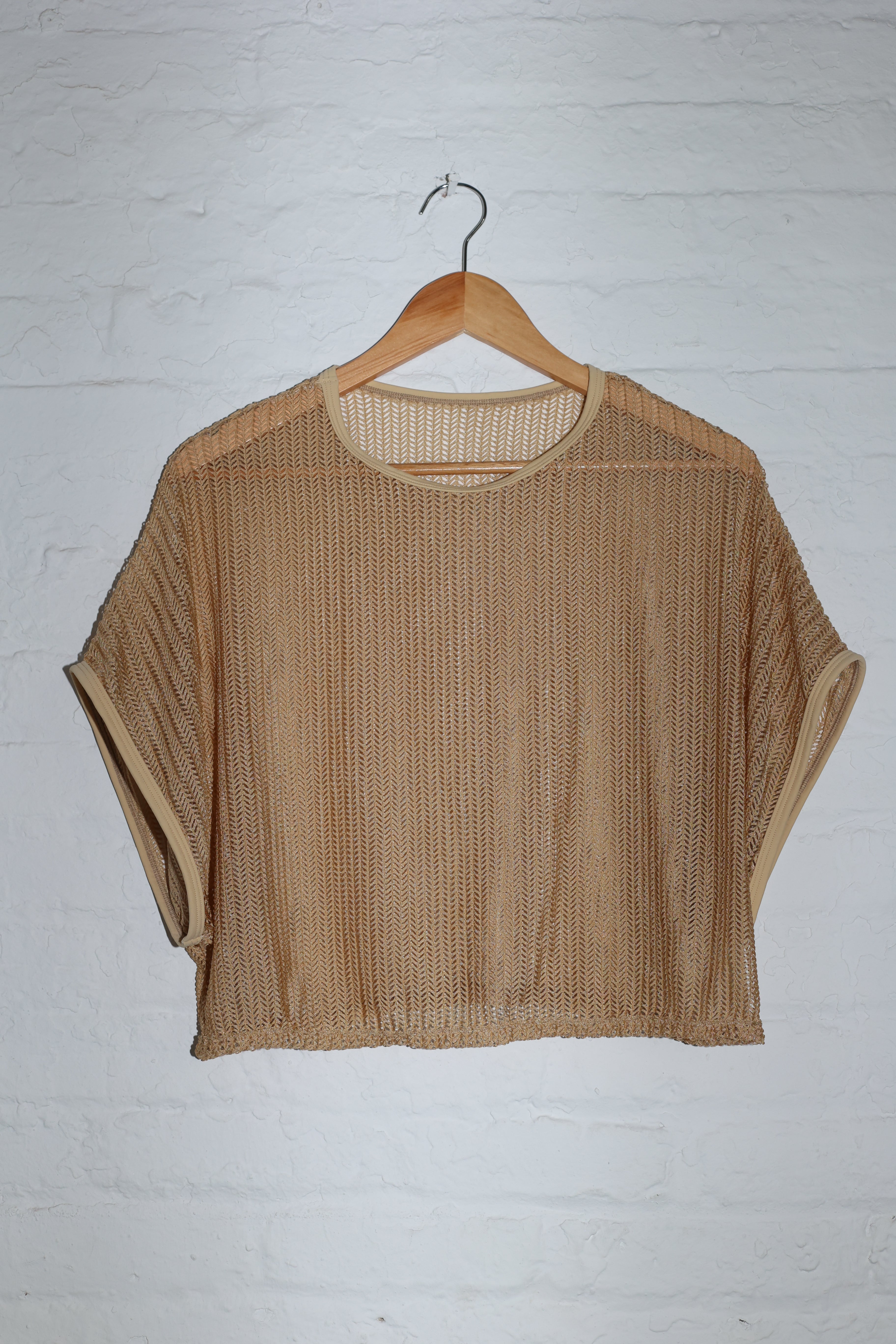 Natural Net Crop Top