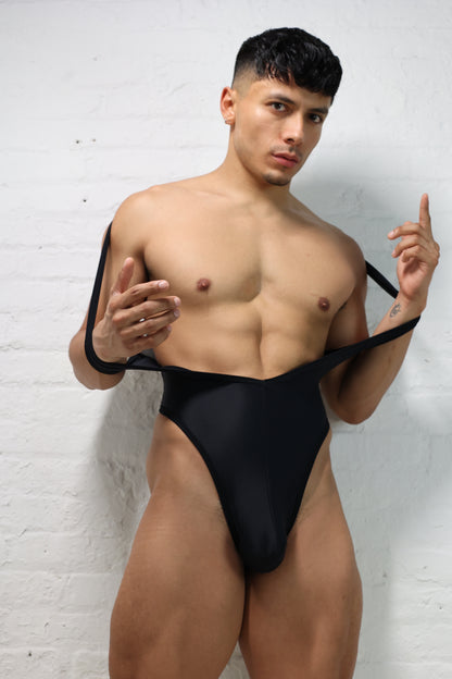 BLACK THONG BODYSUIT
