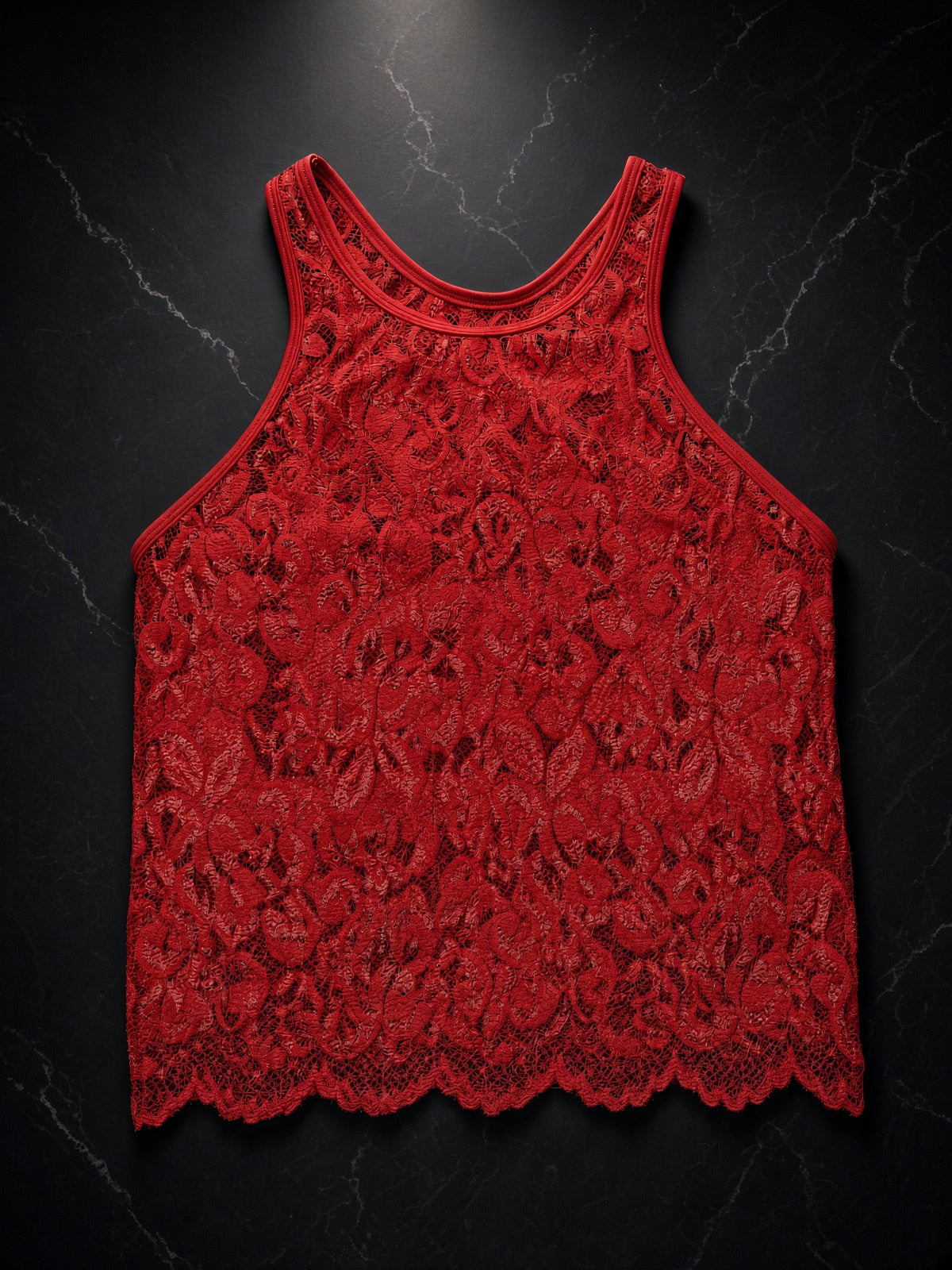 DÉBARDEUR EN MAILLE FILET NATUREL